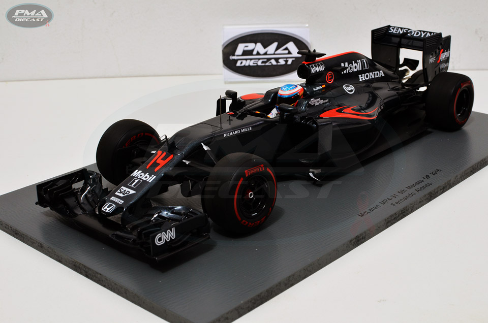 FERNANDO ALONSO 2016 MCLAREN MP4-31 1:18